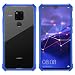 Produktbild Huawei Mate 20 Handyhülle,Simicoo Huawei Mate 20 Robustes Metall Rahmen mit Gorilla Glas Schutzglas Rückseite Ganzkörper Rüstung Stoßstange Stoßfest Heavy Duty Hybrid Schale für Huawei Mate 20 (Mate 20, Blue)