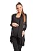 New Maternity Floaty Waterfall Cardigan Shrug Jacket Top 4008 (18, Black)