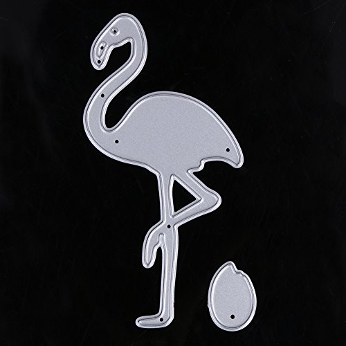 Amazingdeal365 Flamingo Metall Form Schablonen Schneiden DIY Dekor Sammelalbum Karten Buchzeichen Lesezeichen als Geschenk für Freunde Geburtstag Kinder,Kindergarten Hobby Schule Handarbeit Unterricht usw. Ein tolles Geschenk! - 3