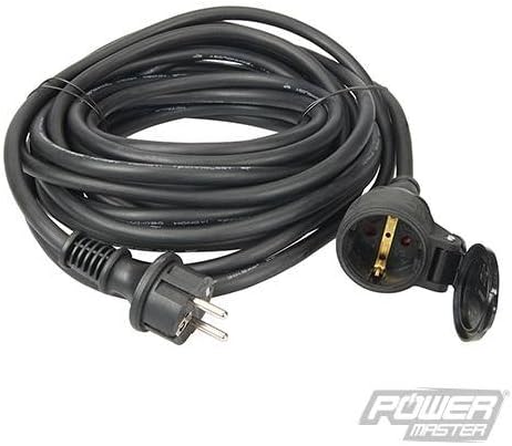 European Type F Schuko Extension Lead 10m European Schuko type F CEE 7/4 socket and CEE 7/7 plug 10m extension lead. Spring-loaded protective socket cover and child protection shutters. Oil, grease and weather resistant rubber H07RNF insulated cable.