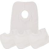 BabyPrem Baby 4 Pack Cotton Rich Terry Popover the head Bib One size White
