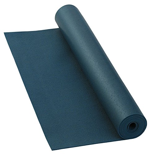 Yogamatte KAILASH PREMIUM, günstig & robust, rutschfest, schadstoffrei nach Ökotex 100, 183 x 60cm, 3mm dünne Privat- und Studiomatte, phtalatfrei, maschinenwaschbar (blau) - 2