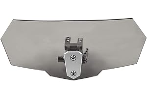 ‎VOBOR VOBOR Windabweiser Motorrad, Verstellbare Clip-on Windschutzscheibe,Windschild Windschutzscheibenverlängerung Erweiterung Spoiler Aufsatz für Rennrad Motorrad (270 x 122 x 40mm)