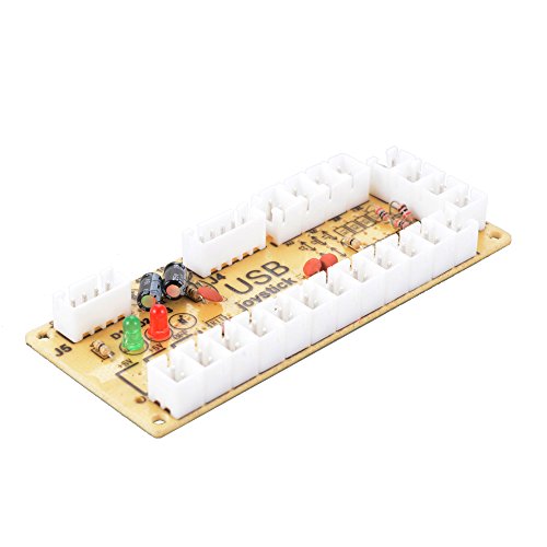 XCSOURCE Zero Delay Arcade codificador USB del PC a la palanca de mando para Mame Jamma y Otros Fighting PC Juegos AC424