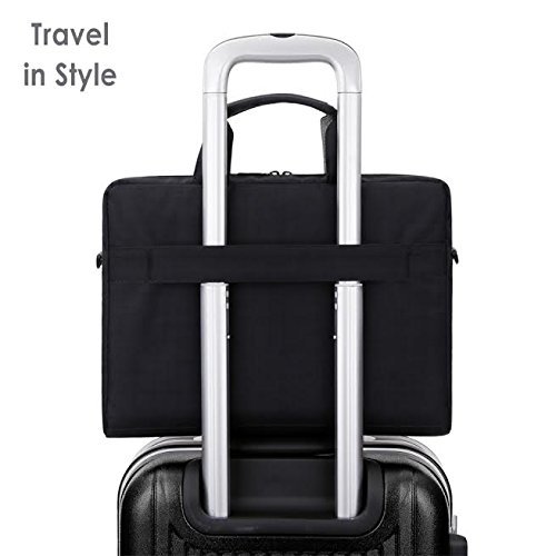 Rawboe® 13 -13,3 Zoll MacBook Pro Retina intelligente neue Art-Oxford-Gewebe Multi Functional eleganten, tragbaren Laptop-Tasche Laptop-Hülle für Mann / Frau Tragetasche Messenger Bag Schulter-Aktenkoffer Handtasche für MacBook Air / Oberflächen Pro 4 / Laptop / Notebook / ipad / Tablet / MacBook / Ultrabook / Computer für Apple / Acer / Asus / Dell / Fujitsu / Lenovo / HP / Samsung / Sony / Toshiba mit Schulterriemen und mehrere Taschen – Schwarz - 5