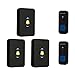 Price comparison product image Wireless Doorbell Guaiboshi Waterproof Door Chime Kit 3 Plug-in Receivers & 2 Push Button Transmitters with LED Flash Light, 300m Range 52 Chimes 4-level Volumes Cordless Door Bell for Home Office Store, Black