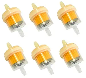 AUTOPLEX Bike Petrol Filter For Any Bike Fuel Filter Motor Bike ATV Quad Pit, Dirt Trail Pocket Mini Bike Universal Fuel Filter (Light Duty Fuel Filters) (Pack Of 6) (PaCK Of 6)