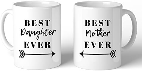 365 Printing Best Daughter &amp; Mother Ever White Cute Mug Mom Gifts From Daughter