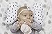 Baby Elephant Ears Neck Support (Black Dandy Damask)