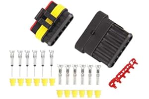 LE PALAIS DU BRICBRAC Kit Connecteur électrique 12V étanche - Auto Moto Bateau (6 Voies)
