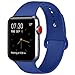 Produktbild ATUP Armband Kompatibel für Watch Armband 38mm 42mm 40mm 44mm, Weich Silik on Ersatz Armband für iWatch Series 4, Series 3, Series 2, Series 1 (08 Royal Blue, 38mm/40mm-S/M)
