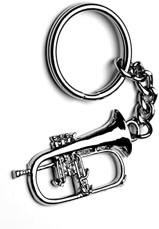 Flugelhorn Keyring and Badge Set with gift box !