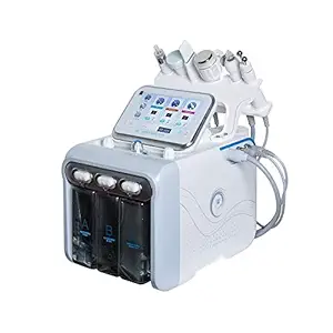 BodyTechSolution 6 in 1 HydraFacial Machine | Microdermabrasion Hydro Dermabrasion Wrinkle Removal | 6 in1 Hydrafacial Equipment for Spa Beauty ( With Free Machine Training )