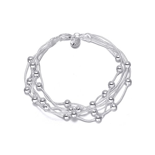 Preisvergleich Produktbild Audbrave Love Anhänger-Armband, Fashion, versilberter Armreif für Frauen, Teenie-Mädchen Geburtstagsgeschenke