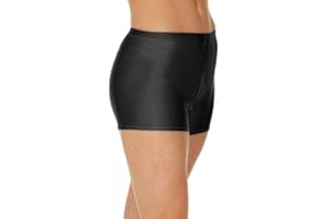 P&R DANCEWEAR LTD Girls Hot Pants Shiny Nylon for Dance, Gymnastics, and Kids Fitness - Trendy Workout Wear Stylish & Comfortable