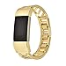 Produktbild Armband Strap,Janly Für Fitbit Charge 2 Ersatz Armband aus Edelstahl (Gold)