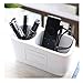 Produktbild HU Nordic Einfache Stifthalter Aufbewahrungsbox Schreibwaren Stifthalter Büro Desktop 15X7,5X10,5 cm (Color : White)