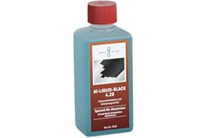 EMIL OTTO 250 g AL-Liquid-Black 4.20, Schwarzfärbemittel von Aluminium, zum Kaltbrünieren - Schwarzfärben von frisch behandeltem Aluminium