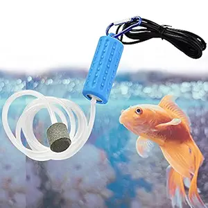 Qpets? Quietest Portable Aquarium Air Pump - Air Stone and Hose Included - Low Power Usage - USB Air Pump - Air Pump for Aquarium - Aquarium Oxygen Pump