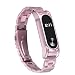 Produktbild myqyiyi Edelstahl-Armband Intelligente Uhr für Xiaomi Mi Band 2 roségold
