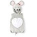 Produktbild süße Maus Koala Baby Fasching Halloween Karneval Kostüm Overall mit Hoodie Cape (68-74)