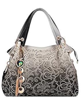 Greeniris Damen Mode Kunstleder Schultertasche Tote Handtaschen für Frauen/Mädchen