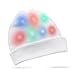 Produktbild Vsllcau LED Mütze mit 3 Modi 7 Blinkenden Biernen Leuchtende LED Hut Kostüm Geschenk für Party Weihnachten Durchschnittliche Größe