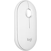 Logitech M350s Pebble Mouse 2 İnce Bluetooth Kablosuz Mouse, Taşınabilir, Hafif, &Ouml;zelleştirilebilir Tuş, Sessiz Tıklama, Wind
