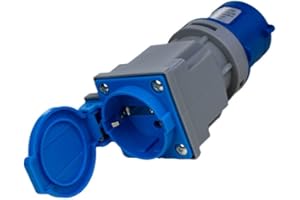 PAYMALI Adattatore CEE compatto EE, spina Schuko CEE