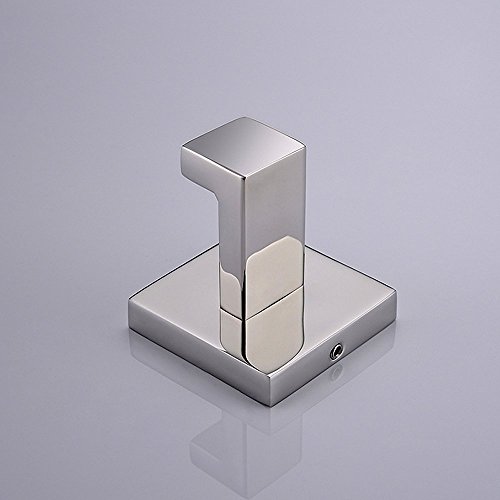Handtuchhaken Bademantelhaken Kleiderhaken Wandhaken Edelstahl Einzel selbstklebend Nickel Haken gebürstet - 3