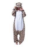 Keral Kigurumi Pyjama Erwachsene Anime Cosplay Halloween Kostüm Kleidung_leopard_M