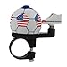 Produktbild M-Wave Stars N-Stripes Soccer Bicycle Bell, Red/White/Blue by M-Wave