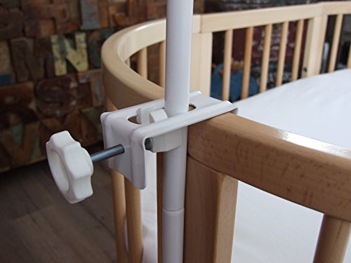 ComfortBaby ® Himmelstange / Himmelhalter Gesamthoehe ca 1,50m in weiss - 6