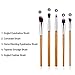 TianQin WY 10 Pcs Professional Makeup Brushes Conceler Bronzer Eyeshadow Brush Set Foundation Powder Liquid Cream Eyeliner Contour Brush Eye Cosmetics Brushes Kabuki Make up Brush Set (Natural)