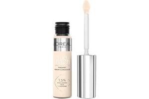 L'OREAL PARIS L'Oréal Paris Serum Concealer, Medium Coverage, Radiant Finish, With 1.5% Hyaluronic Acid and Caffeine, True Match, 1N, 10ml