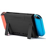 Eine sorgfältigere Gestaltung des Batteriefachs für Ihren Nintendo-Schalter: [Präzisionsausschnitt] wirkt sich niemals auf Manipulationsknöpfe und Belüftungslöcher aus [2 zusätzliche Spielkartenschlitze] könnten verschiedene Spielkarten laden, die du leicht liebst. [4 LED-Anzeigen] lass dich die Kraft verlassen , das ist alles? Nr. [3 Ebenen einstellbar Kickstand] Design, können Sie wählen, die besten komfortablen Engel, um die Nintendo-Spiele, ein großer Schalter stehen zu genießen