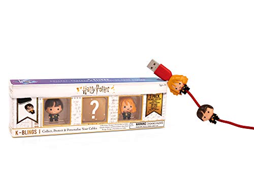 Wow! Stuff Collection- Harry Potter K-Bling-3 Pack Protector de Cable Coleccionable, Multicolor (WW-KB-1108)