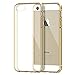 JETech Coque iPhone SE iPhone 5s iPhone 5 Transparent et Résistant Aux Rayures, Or
