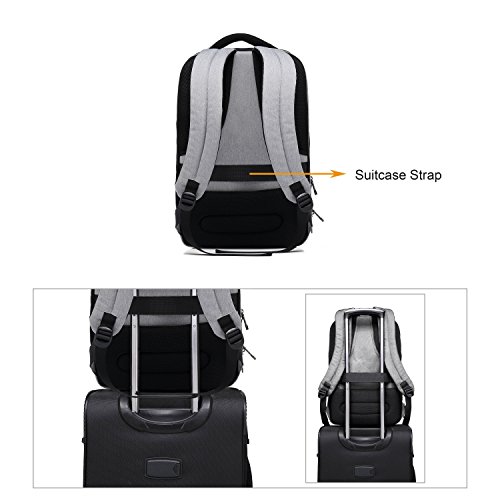 15 6 Zoll Business-Laptop-Rucksack mit Anti-Dieb-Rei  verschluss und USB-USB-Ladeanschluss  wasserdichte Reisen Backpack College Tasche mit versteckte