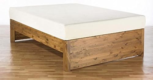 Small Double 4Ft Taurus Kyoto Bed. Space Saving Bed With Japanese Influence (Oak Wax)