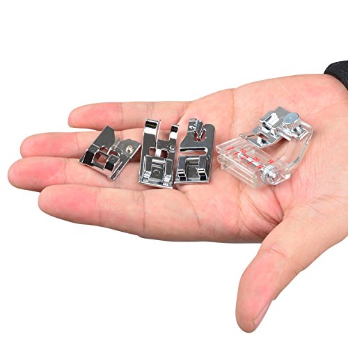 Muzee 32Pcs Multifunktions Nähmaschine Fuß Set Domestic Presser Feet Kit für den Bruder, Babylock, New Home, Janome, Elna, Toyata, Sänger, Elna, Simplicity, Necchi, New Home, Kenmore - 4