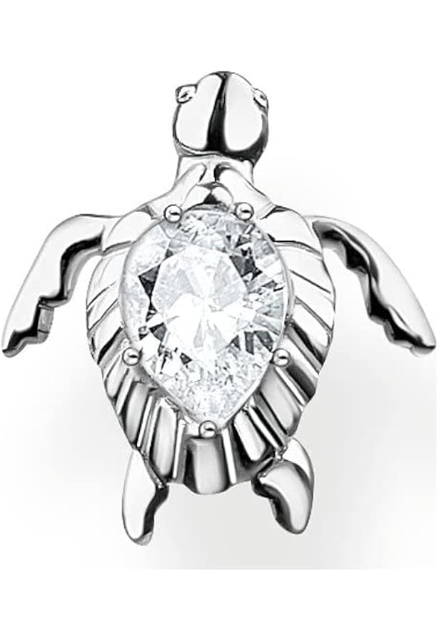 Bague Tortue Thomas Sabo TR2401-051-14 En Argent Sterling 925 - Motif Filigrane Avec Zircone, Bijou élégant Pour Femme