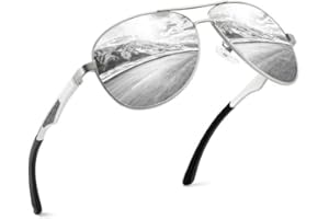 GQUEEN Okulary pilotki, męskie, polaryzacyjne, okulary przeciwsłoneczne, UV400, pilot lotnik, MOS1