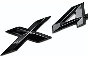 AUTOZOCO Emblema Adhesivo X4 | Emblema Cromado X4 | Insignia X4 | Insignia Adhesiva X4 | Apto para Maletero | Compatible con BMW | Material plástico ABS | Medidas 14,5 x 3 cm - Negro