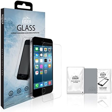 EIGER 2.5D Glass for Apple iPhone 5/5s/SE Premium Tempered Glass Screen Protector in CLEAR with Cleaning Kit