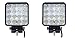Produktbild QXXZ 2 Stück 48W Platz Arbeitsscheinwerfer LED Fahrlicht Zusatzscheinwerfer Fahrleuchten Offroad Lampen LED Light Bar Nebelscheinwerfer Flut Spot Arbeitsscheinwerfer Wasserdicht IP67 12V 24V,12V