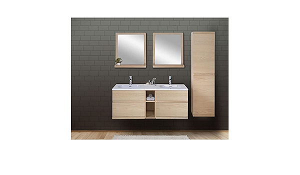 Mob In Plan Double Vasque Blanc Resine De Synthese 140 Cm Enio Lavabos De Salle De Bain Cuisines Et Salles De Bain Kendalfloral Com