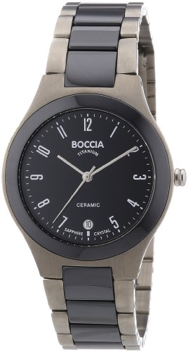 Boccia Herren-Armbanduhr Ceramic Analog Quarz verschiedene Materialien 3564-03 Boccia Herren-Armbanduhr Ceramic Analog Quarz verschiedene Materialien 3564-03