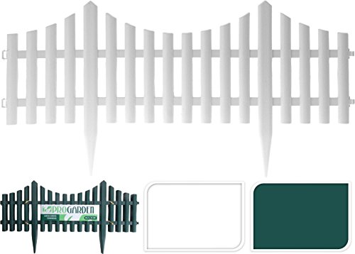 Preisvergleich Produktbild Kunststoff Garten Rasenkante Bordüre Einzeltore, geschwungene Zaun