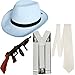 Produktbild Gangster Fancy Dress 4 Stück Kostüm (Weiß)